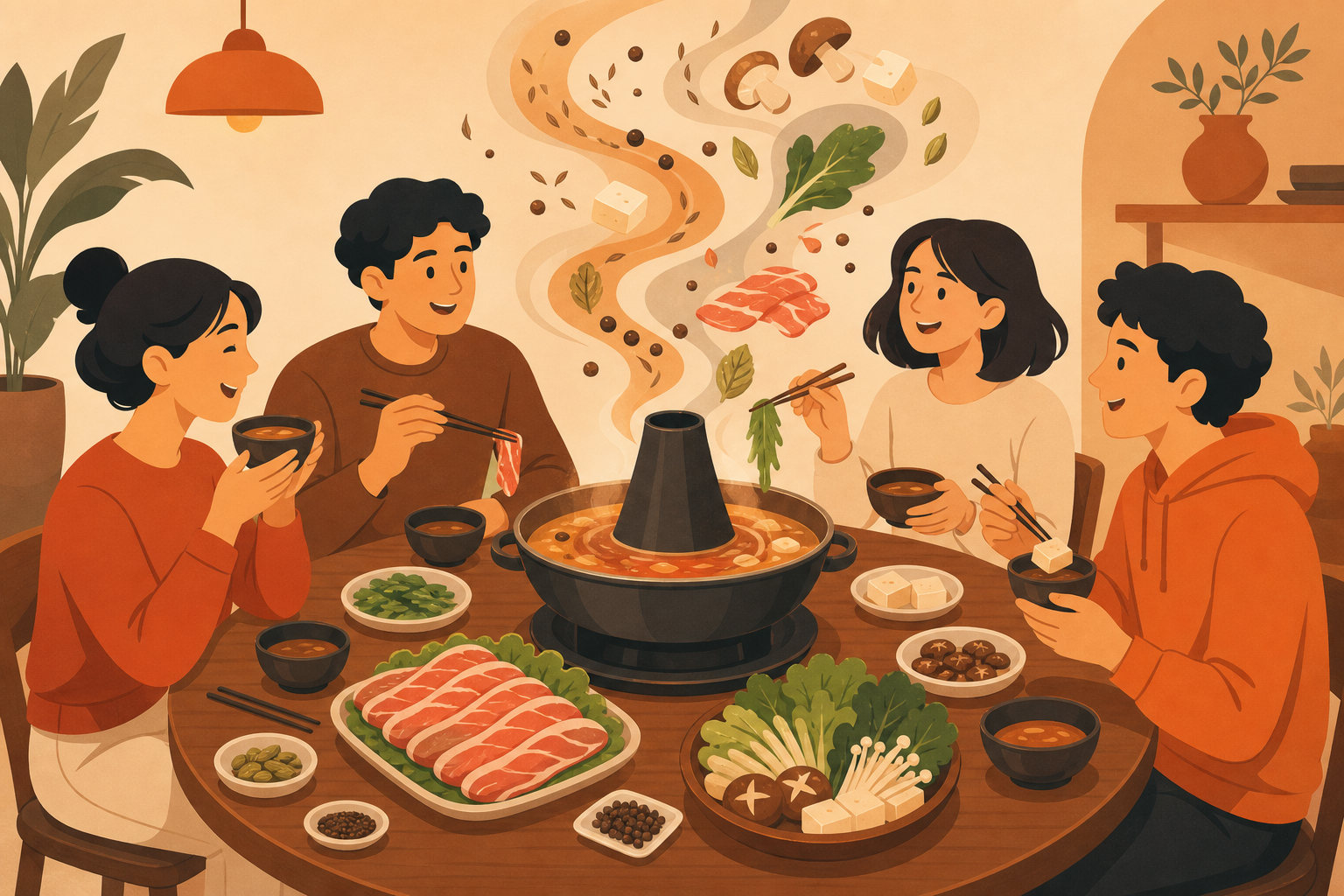 香料湯底如何影響整桌人的用餐節奏？